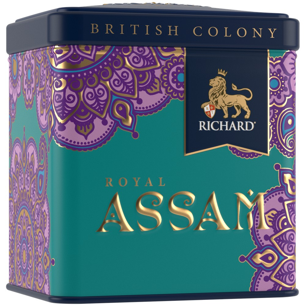Royal Tea From Around The World, Assam, loose leaf black tea 50g, Tin