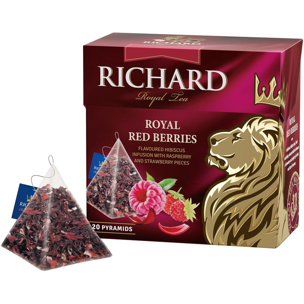 Royal Red Berries, fruit-herbal tea in pyramids, 20х1,7g (Pack of 4)