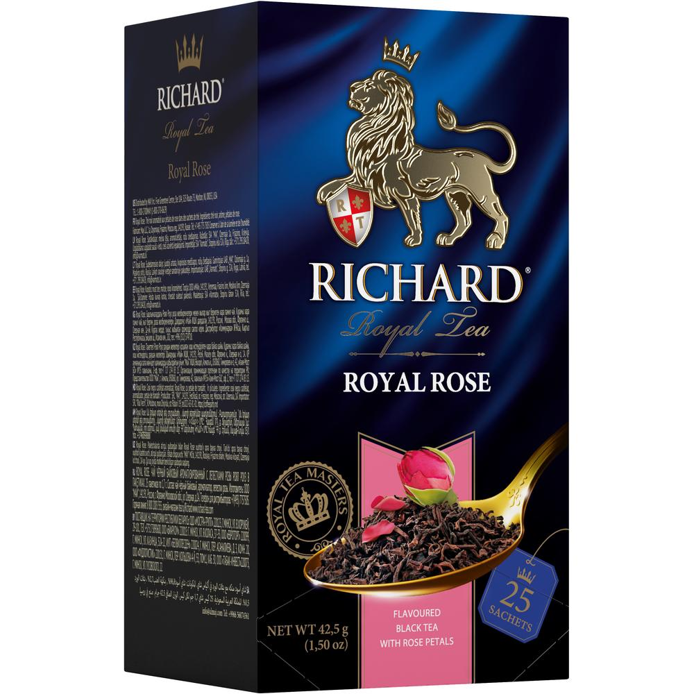 Royal Rose, flavoured black tea in sachets, 42.5 g