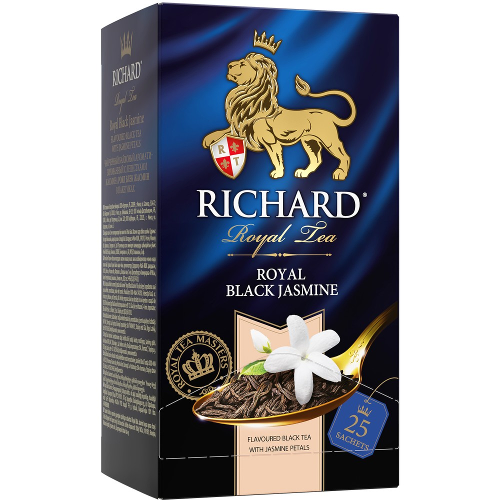 Royal Black Jasmine, flavoured black tea in sachets, 25х1,8g