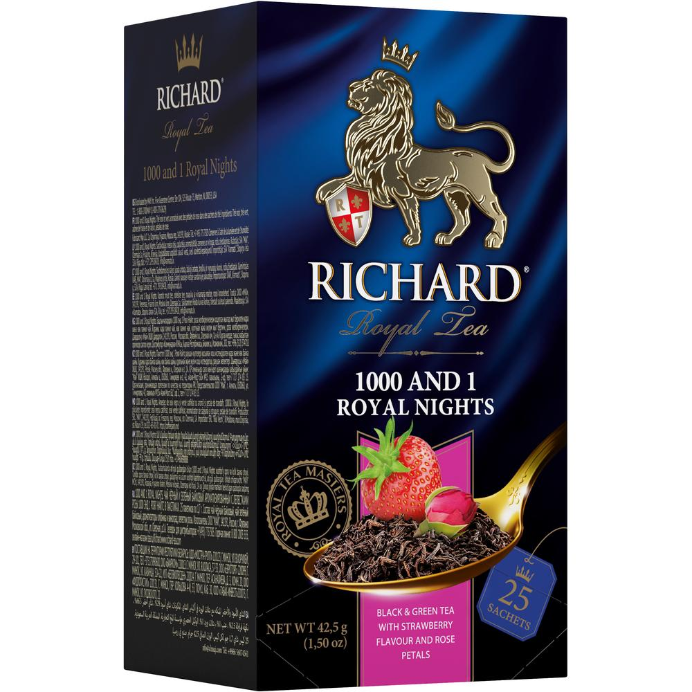 1000 and 1 Royal Nights, flavoured black and green tea in sachets, 42.5 g