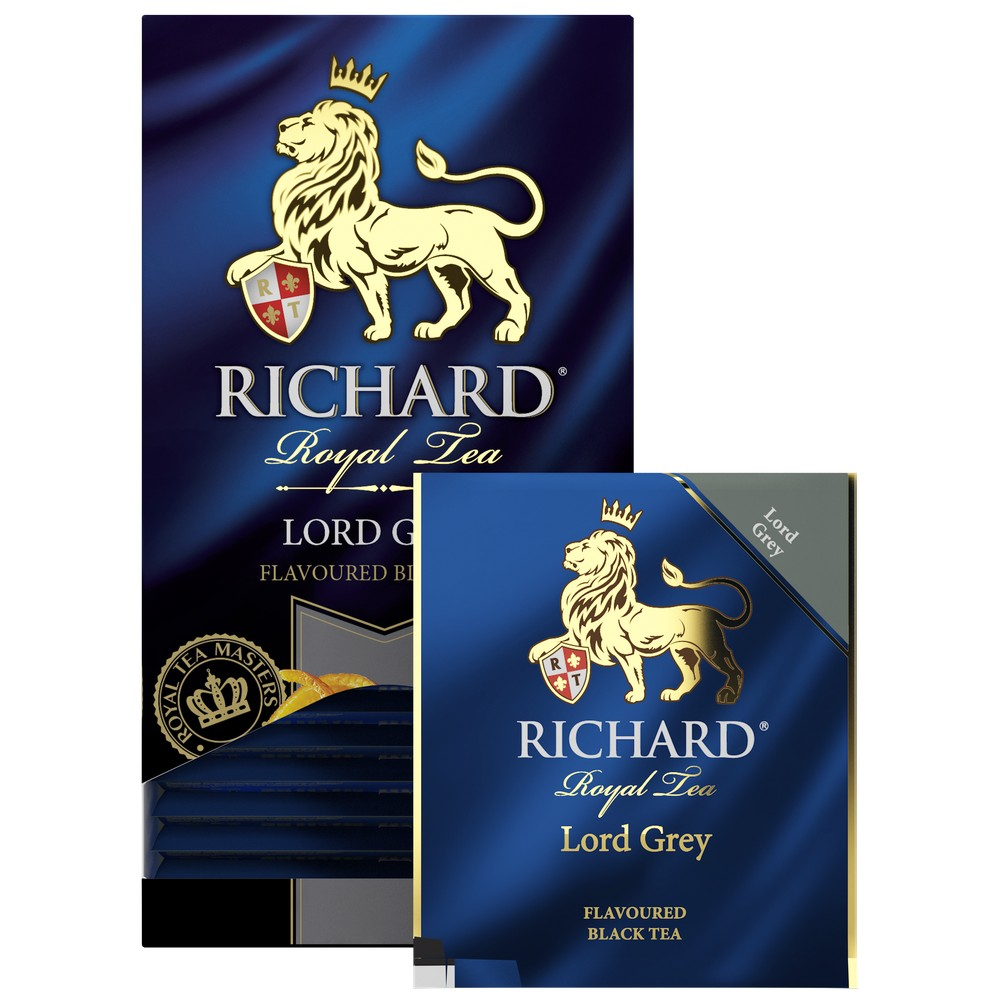 Lord Grey, flavoured black tea in sachets, 25x2g