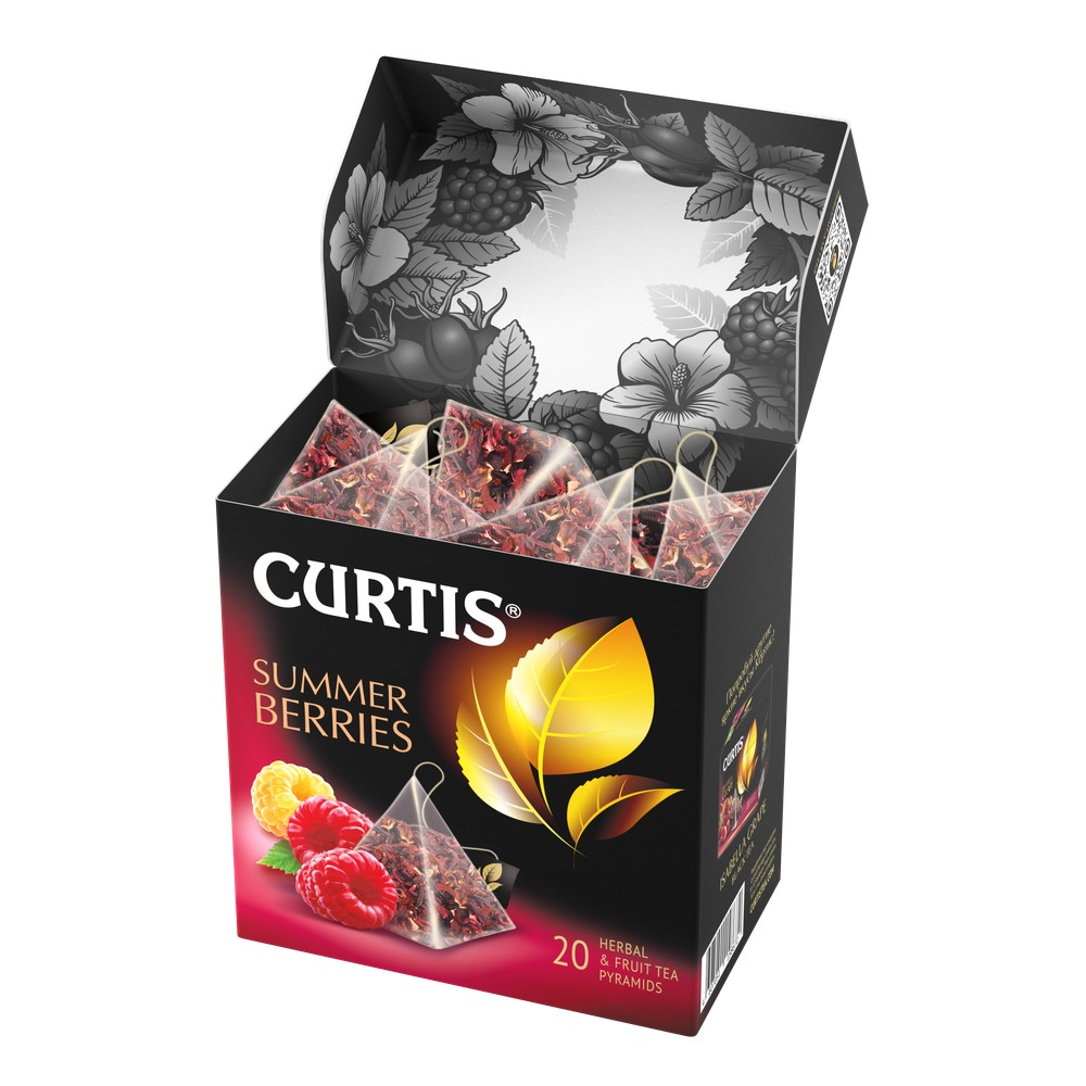 Summer Berries, flavoured fruit tea in pyramids 20х1,7 g