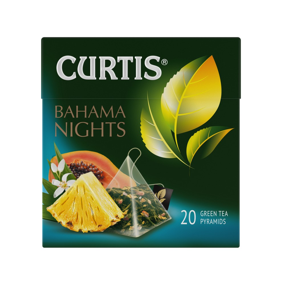 Bahama Nights, flavoured green tea in pyramids 20х1,7 g