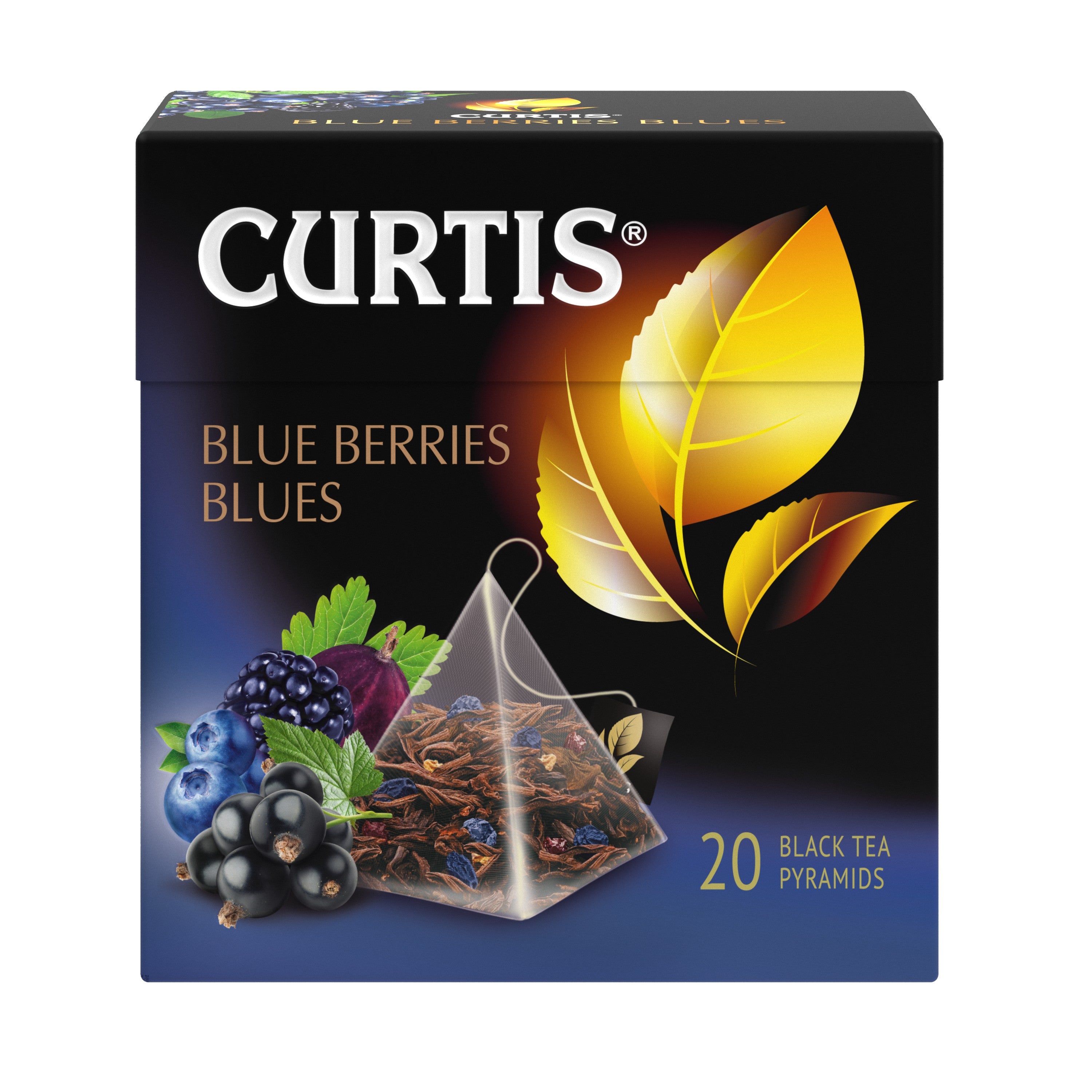 Blue Berries Blues, flavoured black tea in pyramids 20х1,8 g