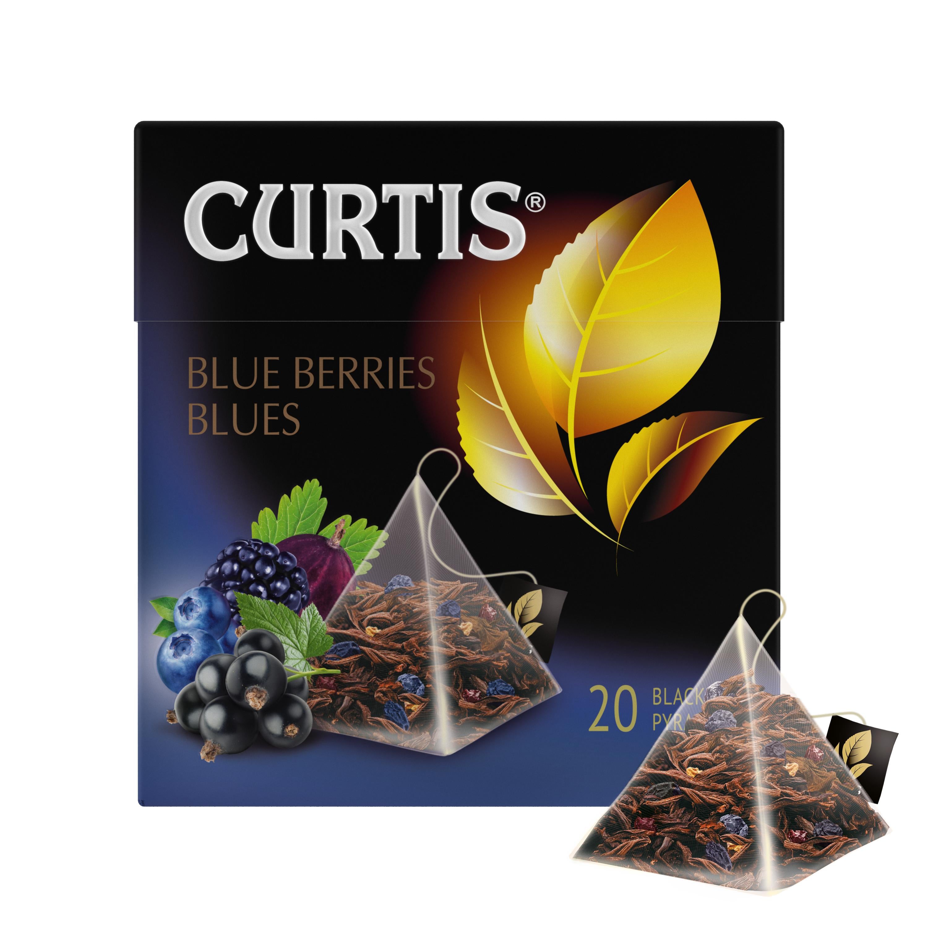 Blue Berries Blues, flavoured black tea in pyramids 20х1,8 g